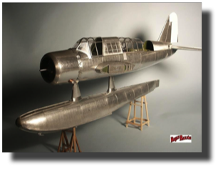 Vought OS2U Kingfisher under construction. . Scratch built by Rojas Bazán. 1:15 scale.